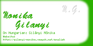 monika gilanyi business card