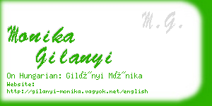 monika gilanyi business card